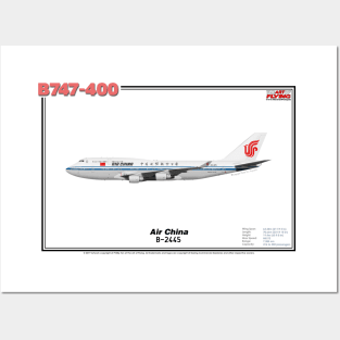 Boeing B747-400 - Air China (Art Print) Posters and Art